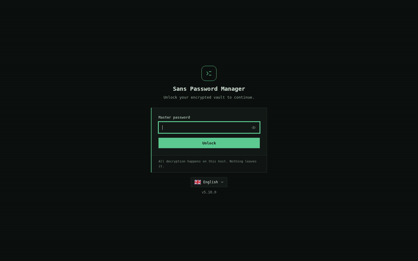 SPM master-password login