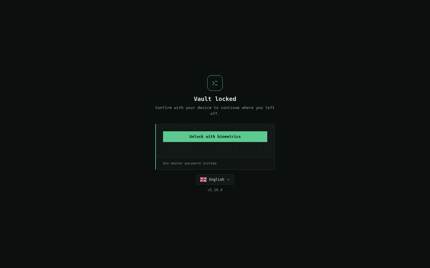 SPM Dashboard locked in the browser, offering unlock without exposing any record