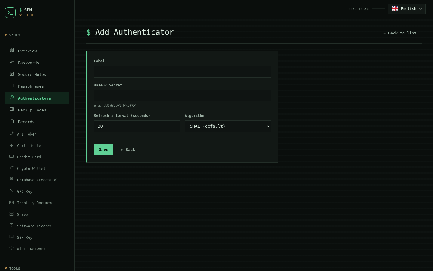 Add authenticator